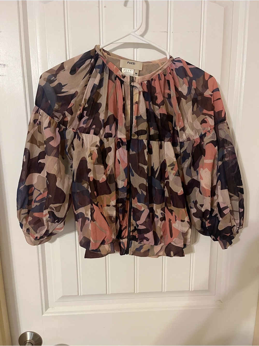 Fuzzi Unique Zip -Up Top